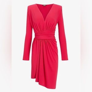 Express Long Sleeve Pink Fitted Dress NWT Small